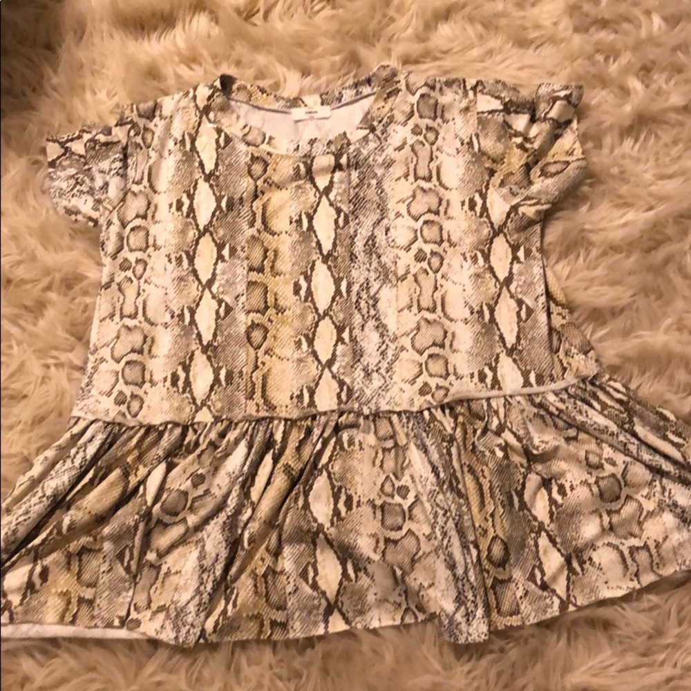 Snakeskin print shirt